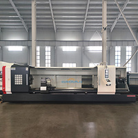 Torno CNC Horizontal CK61100 de Servicio Pesado, 1000 mm de Alcance sobre la Bancada, Máquina de Torneado CNC para Procesamiento de Ejes