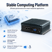 Mini PC sin Ventilador con CPU I3-6005U/I5-6200U/I7-6500U, Doble LAN, Amplio Rango de E/S y Almacenamiento SSD para Kioscos y Control de Pasarelas