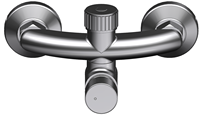 Robinet de Douche Thermostatique à Cascade en Laiton Chromé Poli Contemporain, Vente Chaude, pour Usage Hôtelier