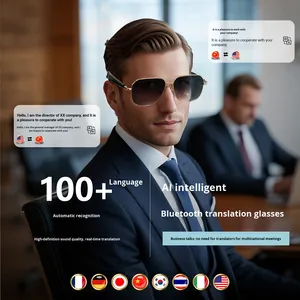 Gafas Inteligentes con IA 2026, Traductor en Tiempo Real con Más de 100 Idiomas, Gafas con Audio Bluetooth para Estudiantes de Idiomas GY100 - Product Image 3