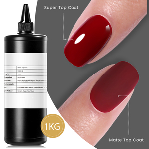 BORN PRETTY ผู้ผลิต 1กก. ท็อปโค้ทและเบสโค้ท อุปกรณ์ทำเล็บมืออาชีพ ปราศจากสาร Hema และ TPO ไม่ต้องเช็ด ติดทนนาน ยูวีเจลขัดเงา แบบขายส่ง - Product Image 3