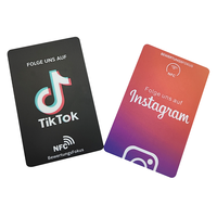 Autocollant NFC personnalisé pour menu de commentaires, plaque programmable, autocollants Google Reviews, QR Code, carte de visite pour réseaux sociaux, carte Google Review Tap