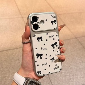 Funda de Teléfono de Cuero con Estampado de Lazo Dulce y TPU para <span class=keywords><strong>iPhone</strong></span> 17 Air 16 14 15 Pro Plus 18 13 12 11 Pro Max XR XS MAX - Product Image 6
