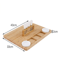 Planche à fromage pliable en stock, plateau de charcuterie portable pour fruits, pain, aliments cuits et beurre, planche de service et de découpe en bois