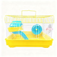 Cage en fil métallique pour hamster 33x23x23cm, petit habitat pour animaux de compagnie, pour hamsters syriens et nains, vente en gros