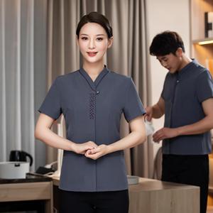 Uniforme antistatique pour le personnel <span class=keywords><strong>de</strong></span> ménage d'hôtel, femmes, pour le service <span class=keywords><strong>de</strong></span> <span class=keywords><strong>nettoyage</strong></span> et le <span class=keywords><strong>nettoyage</strong></span> des chambres - Product Image 5