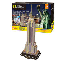 Puzzle en papier 3D personnalisé, jouets éducatifs DIY, ensemble cadeau, modèles en papier d'architecture de bâtiments urbains célèbres pour enfants, adolescents et adultes