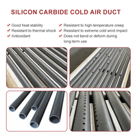 Rouleau en carbure de silicium cylindrique long et droit, à faible déformation, résistant aux chocs thermiques, pour le support de four et la cuisson céramique