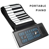 Roll Up Piano Silicone Roll Up Piano Pour Enfant Instruments De Musique Pliant Doux Électronique Orgue Piano Clavier