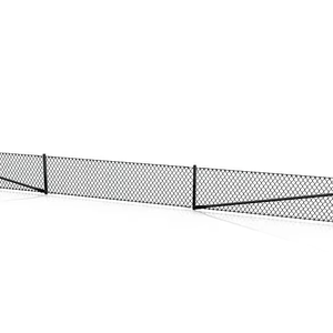 Panel de valla de malla de alambre con recubrimiento en polvo, malla de diamante con marco y refuerzo diagonal para delimitación de parques, fábricas y áreas de juego - Product Image 1