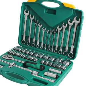 Профессиональный набор торцевых ключей, инструменты, 45 шт., Набор комбинированных инструментов, набор торцевых ключей