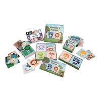 Jeu d'association d'animaux certifié FSC, respectueux de l'environnement, cartes flash éducatives pour l'apprentissage des enfants et fournitures préscolaires