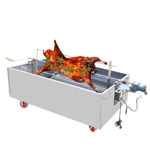 Horno Asador de Cordero Entero de Acero Inoxidable Jinhua 116x60.5cm, Parrilla Comercial con Rotación Automática - Product Image 1
