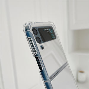 Funda de teléfono a prueba de golpes para <span class=keywords><strong>Samsung</strong></span> <span class=keywords><strong>Galaxy</strong></span> <span class=keywords><strong>Z</strong></span> <span class=keywords><strong>Flip</strong></span> <span class=keywords><strong>3</strong></span>, carcasa transparente con tapa - Product Image 5