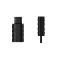 Adaptateur USB C mâle vers femelle, connecteur 24 broches, entièrement en plastique, prise de type C vers prise, convertisseur de test mobile intégré