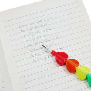 BECOL Vente en gros Crayons créatifs en forme de cœur empilables Non-affûtants Crayons en plastique HB pour étudiants pour enfants - Product Image 5