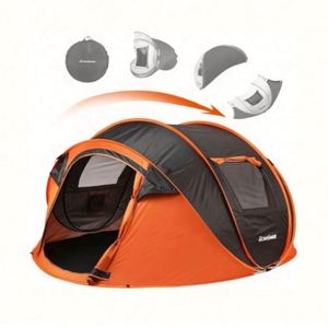 Tente pop-up automatique portable à une chambre, imperméable, pour la plage et le camping familial en plein air, pliable et pratique - Product Image 6