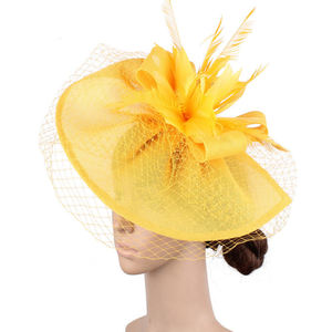 EBay-accesorios para el cabello de cuero rosa, cubierta de malla misteriosa, tocado, sombrero de boda, estilo europeo y americano - Product Image 5