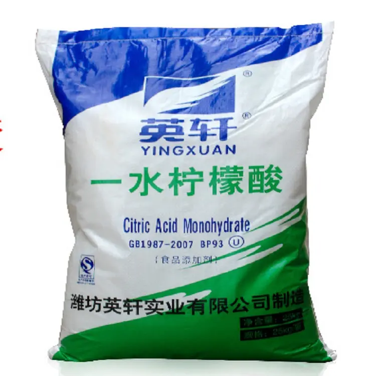 Acido citrico monoidrato grado disincrostante detergente acido citrico regolazione del grado yingxuan vendita calda
