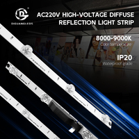 Bande LED rigide 220V AC en gros d'usine, diffuseur de lumière LED, réflecteur, bande LED rigide, rétroéclairage TV