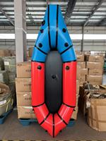 Packraft gonflable en TPU PVC de nouvelle conception, packraft portable et économique pour les eaux calmes et la pêche