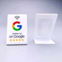Support d'évaluation Google Code QR personnalisé Affichage Nfc sans contact à numériser pour Google Review Support de menu Ntag213