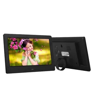 Nouveau Style 10.1 Pouces Hd Cadre Numérique Écran Tactile Boucle Vidéo Cadre Photo Numérique Vidéo Téléchargement Gratuit