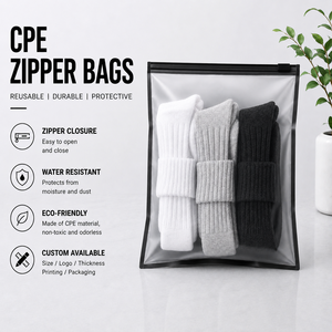 Zipper Tshirt Clothes Packaging <b>Bags</b> <b>Zip</b> PE Poly <b>Bags</b> for Clothes Custom Ziplock Plastic <b>Bags</b> With Own Logo - Product Image 1