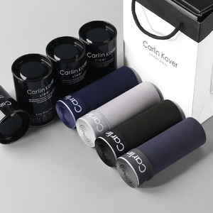 <span class=keywords><strong>Coffret</strong></span> Cadeau de Boxers Respirants pour Hommes Grande Taille en Coton Modal Graphène – Sous-vêtements à Coupe Droite - Product Image 3