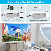 Mini projecteur N6 720p de haute qualité 2.11 pouces LCD Android 11 projecteur vidéo portable