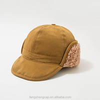 Nuevos sombreros de invierno de piloto para mujer al por mayor con orejeras de lana forrado de lana Ushanka Trapper Caps Warm Cuff Trooper Hats Dropship