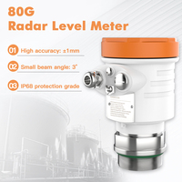 Medidor de Nivel de Radar GLT741 80G, Sensor Inteligente de Nivel de Agua Hart RS485 4-20mA, Sensor de Nivel de Líquido-Sólido de Alta Precisión