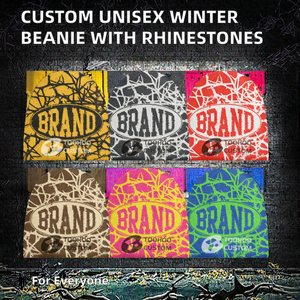 Gorro de Invierno Unisex de Alta Calidad con Bordado 3D, Estampado Jacquard de Dibujos Animados/Letras, Estilo Y2K para Viajes - Product Image 2