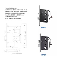 Serrure de porte d'hôtel intelligente en acier inoxydable 304, sans clé, contrôlée par application TTlock, avec encodeur de carte, mot de passe numérique et clé électronique pour hôtels intelligents