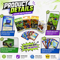 Cartes TCG personnalisées de marque ChenSheng, papier artistique de haute qualité, double boîte pour design holographique personnalisé, jeu écologique