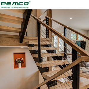 ราวบันไดในบ้านแบบโมเดิร์น 4 6 8 10 เส้น เชือก ราวบันได ระเบียง  ลวดสแตนเลส 304 316 - Product Image 2