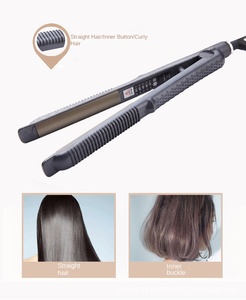 Bobina <span class=keywords><strong>de</strong></span> lana femenina <span class=keywords><strong>de</strong></span> doble propósito rizador eléctrico alargamiento nuevo producto <span class=keywords><strong>de</strong></span> gran oferta no daña el cabello LED para uso doméstico - Product Image 6