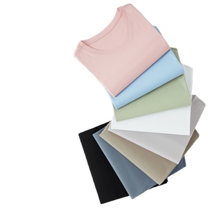 <span class=keywords><strong>Camiseta</strong></span> de Manga Corta para Hombre, 180 g/m², Algodón Pima de Alta Calidad, Imprimible con Logotipo, Cuello Redondo, Color Blanco Sólido, Ajustada - Product Image 1