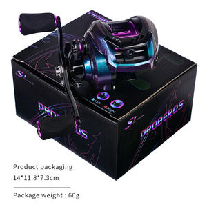 Aas Gieten Haspels Ondiepe Spoel Magnetische Rem Systeem Overbrengingsverhouding 7.<span class=keywords><strong>2</strong></span>:1 4 + 1bb Max <span class=keywords><strong>Drag</strong></span> 10Kg Baitcasting Haspel Vishaspel - Product Image 6