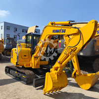 Excavatrice sur chenilles d'occasion KOMATSU PC56 de 5,6 tonnes, fournisseur de machines de construction PC55MR PC60 PC58 pour la préparation des chantiers