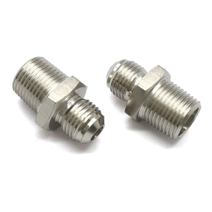 Adaptateur universel droit AN6 vers 3/8 NPT 37 °   Raccord évasé pour ligne d'huile, de carburant ou hydraulique de voiture de course et de rue - Product Image 5
