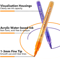 Ensemble de 12 marqueurs scintillants de couleurs variées, marqueurs acryliques brillants, matériau PET, marque XJY, fournitures artistiques pour adolescents, scrapbooking, cartes, bricolage