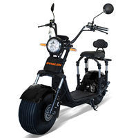 Vente directe d'usine, scooter électrique à pneus larges de 20 pouces à longue portée, Citycoco pour adultes