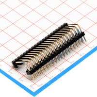 Conector OEM de pines de 2.54mm, 1.27mm, 2.0mm de paso, de una o dos filas, recto o en ángulo recto, DIP SMT, conector macho para PCB, 2A