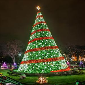 Sảnh khách sạn 6M trang trí lớn bán buôn Sao Ribbon Bow cá nhân ngoài trời khổng lồ Cây giáng sinh - Product Image 1