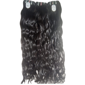 Extensiones de Cabello Rizado Kinky 100% Natural Remy Indio Virgen de 28 Pulgadas, Color Negro, de Temple Jerry Curl - Product Image 1