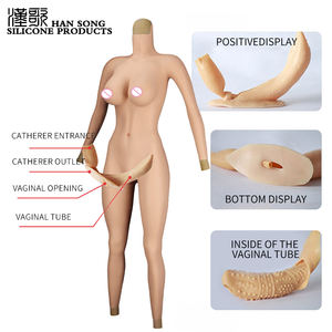 Силиконовое боди с подлокотниками для трансгендеров, накладные трусики с имитацией влагалища - Product Image 5