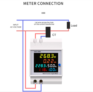 6 en 1 affichage <span class=keywords><strong>compteur</strong></span> intelligent Din Rail AC moniteur tension courant facteur de puissance actif KWH énergie <span class=keywords><strong>électrique</strong></span> <span class=keywords><strong>compteur</strong></span> de fréquence D52-2066 - Product Image 4