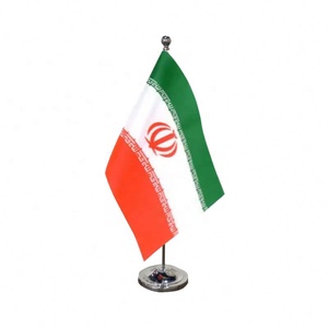 Porte-bannière national personnalisé pour tous les pays Support de bureau en plastique avec logo Drapeaux de table - Product Image 2