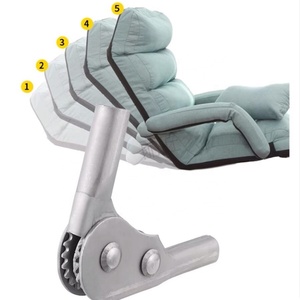 Furniture Folding 5 Levels 180 Degree Iron Bracket Tube Hinge for Lazy Sofa <b>Headrest</b> Adjustable Ratchet Living Room Use - Product Image 1